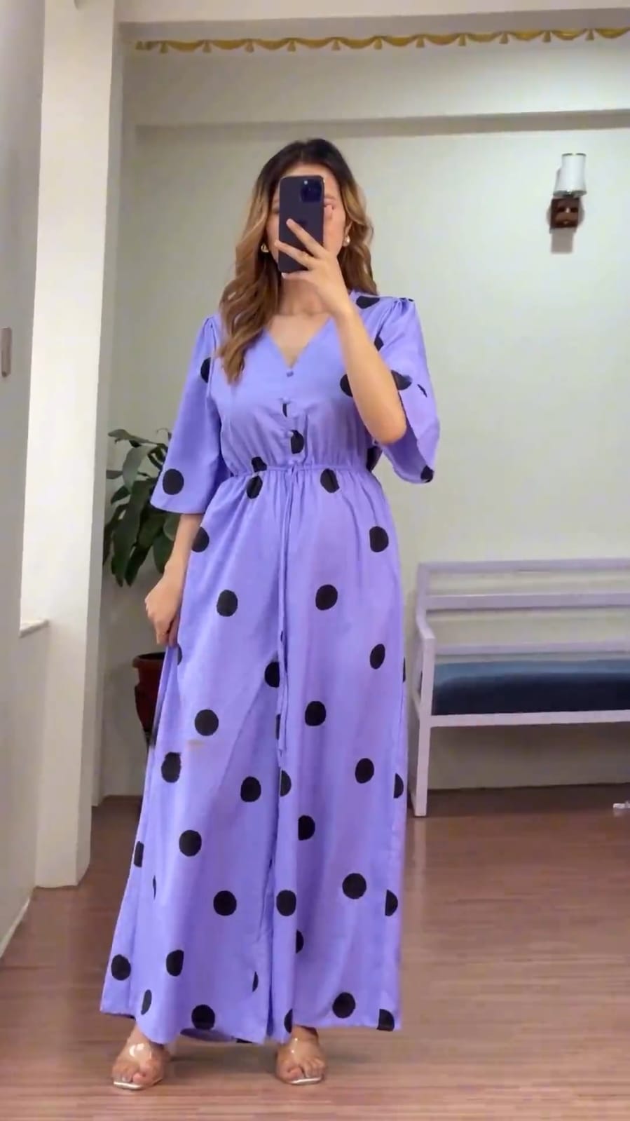 š Luxury Polka Jumpsuit ā Bold, Chic & Effortlessly Elegant ā¤ļø