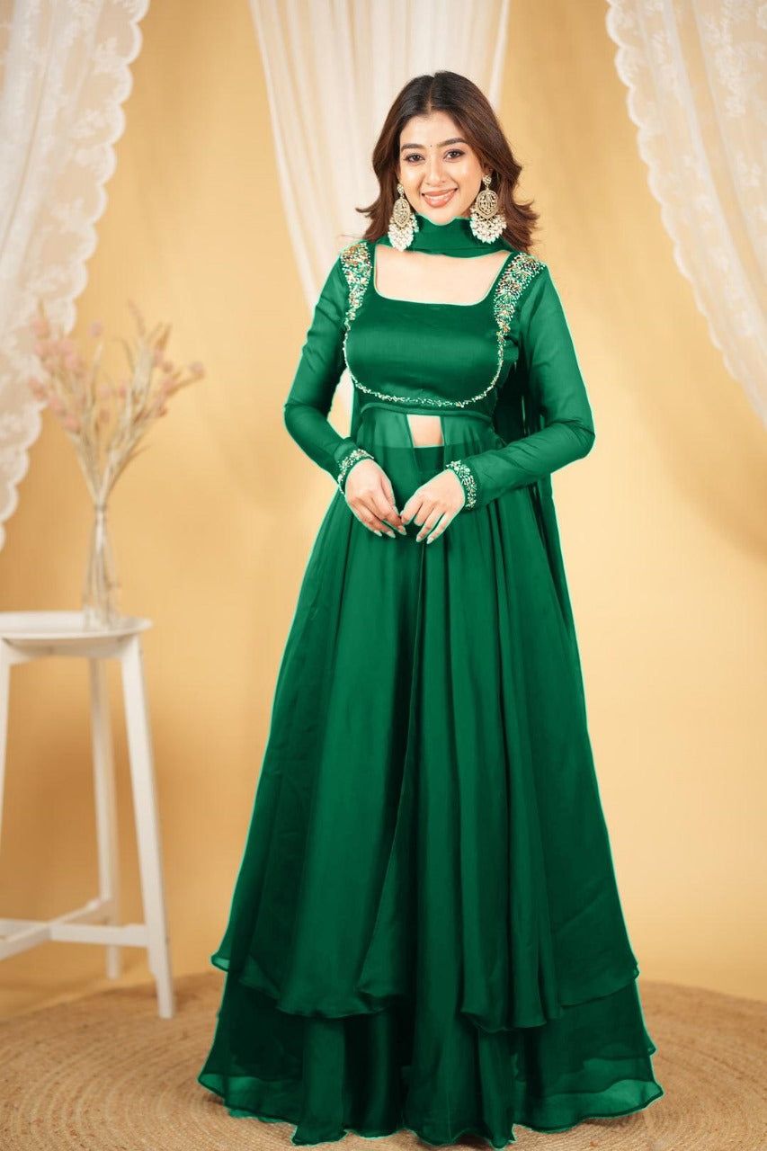 β¨ Step Into Royalty β Limited Edition Rangoli Silk Lehenga Set β¨