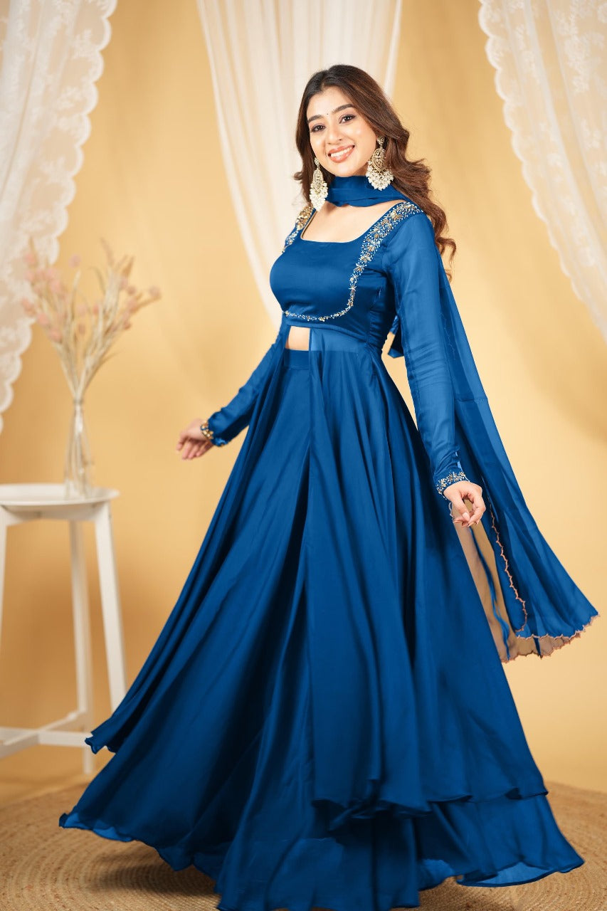 β¨ Step Into Royalty β Limited Edition Rangoli Silk Lehenga Set β¨