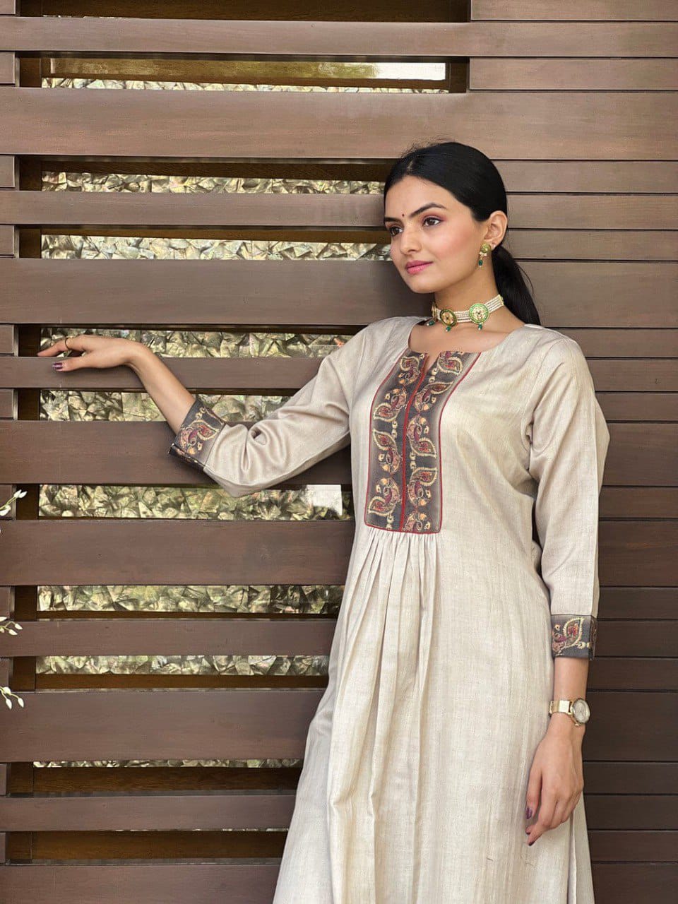 🤍 Effortless Elegance in White – Roman Silk Kurta Set with Pant &amp; Dupatta