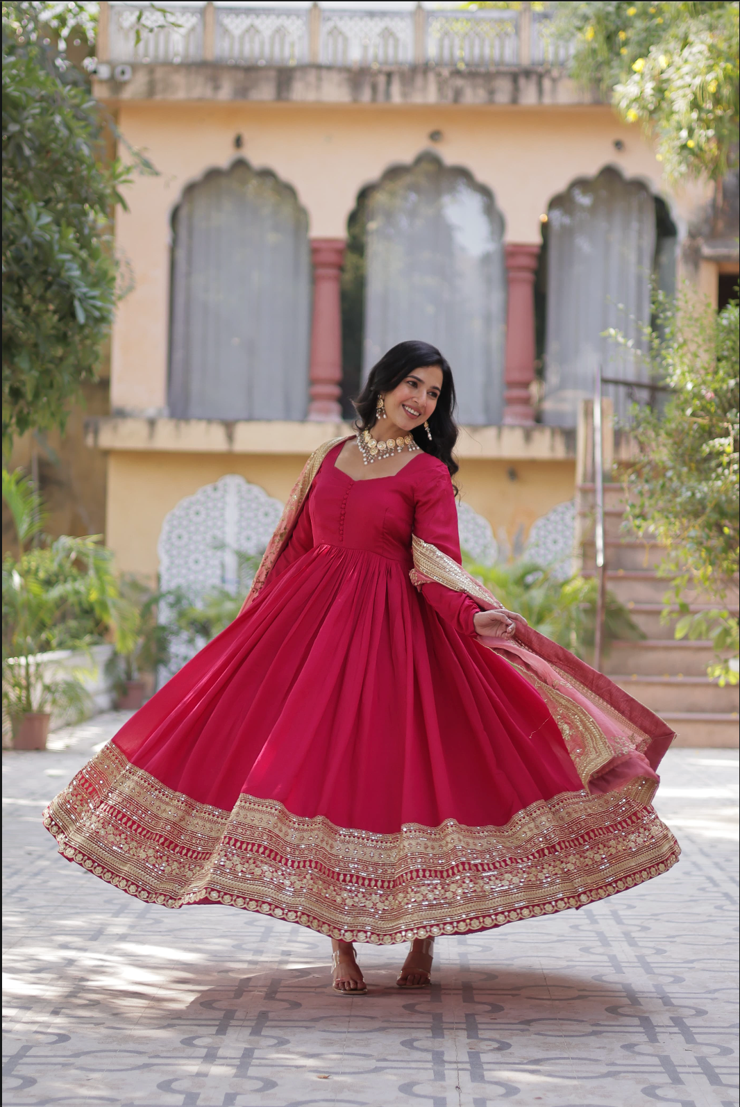 👗 GOWN-WITH-DUPATTA COLLECTIONS 2025💃🏼