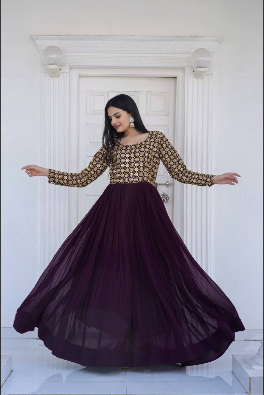 Grand Festive Gown – Code: K-1034